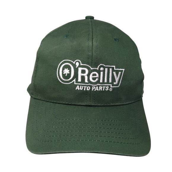 O'Reilly Auto Parts Strapback Baseball Cap Green One Size Adjustable Embroidered - Picture 1 of 9